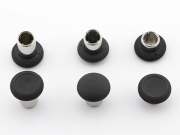 8Pcs Swap Thumbsticks Grips Metal Magnetic Stick Set for PS4 XBOX ONE Series X Switch Pro Controlle - Black 03