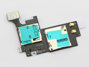 SIM Card Connector and Memory Card Holder Flex Cable for Samsung Galaxy Note 2 II N7100