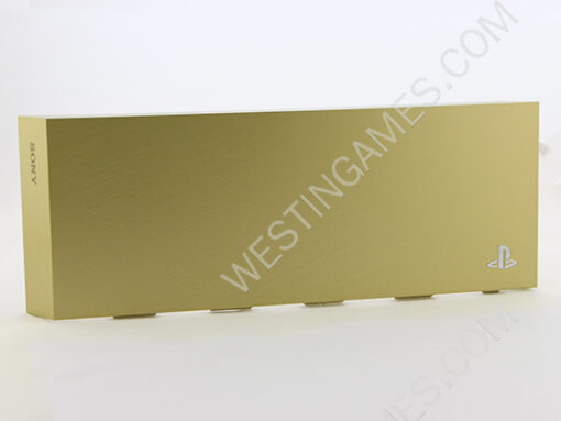 HDD Hard Disc Drive Cover Case Hairline Finish for Playstation 4 PS4 - Matt Gold