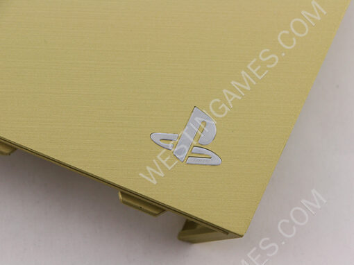 HDD Hard Disc Drive Cover Case Hairline Finish for Playstation 4 PS4 - Matt Gold - Image 6