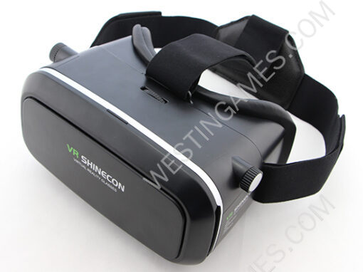 VR Shinecon 1Gen Virtual Reality VR 3D Glasses Movies Game for Mobile Phone - Black - Image 2