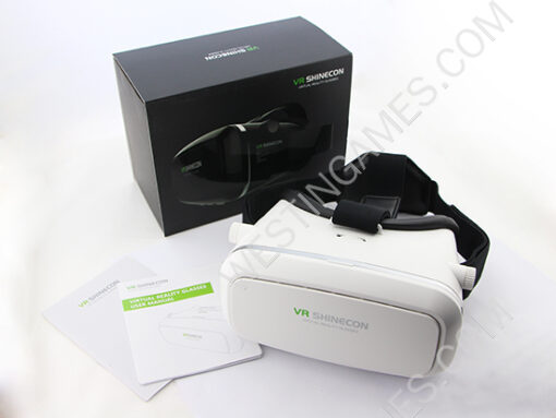 VR Shinecon 1Gen Virtual Reality VR 3D Glasses Movies Game for Mobile Phone - White