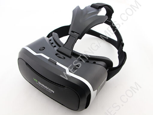 New VR Shinecon 2Gen Virtual Reality VR 3D Glasses Movies Game for Mobile Phone - Black - Image 2