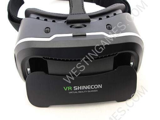 New VR Shinecon 2Gen Virtual Reality VR 3D Glasses Movies Game for Mobile Phone - Black - Image 4