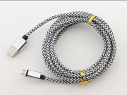 10Ft Long Braided Micro USB 2A Data Sync Charger Cable Cord For Smart Phones / PS4 XBOX ONE - Silver