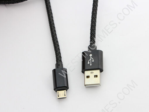 10Ft Long Braided Micro USB 2A Data Sync Charger Cable Cord For Smart Phones / PS4 XBOX ONE - Black - Image 4