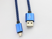 10Ft Long Braided Micro USB 2A Data Sync Charger Cable Cord For Smart Phones / PS4 XBOX ONE - Blue 04