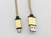 6ft 2m New Style Braided Micro USB 2A Data Sync Charger Cable Cord For Phones PS4 XBOX ONE - Gold 04