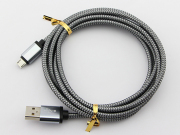 6ft 2m New Style Braided Micro USB 2A Data Sync Charger Cable Cord For Phones PS4 XBOX ONE - Gun