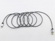 6ft 2m New Style Braided Micro USB 2A Data Sync Charger Cable Cord For Phones PS4 XBOX ONE - Gun 02