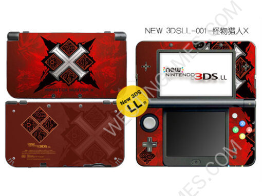 Crystal Epoxy Skin Sticker Colourful for NEW 3DS LL/XL Console - 100 Themes