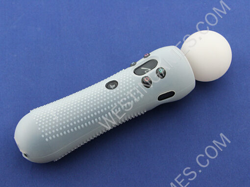 Extreme Grip Handle Silicone Sleeve Skin Cover for PS3 PS4 Move Motion Controller - White - Image 4