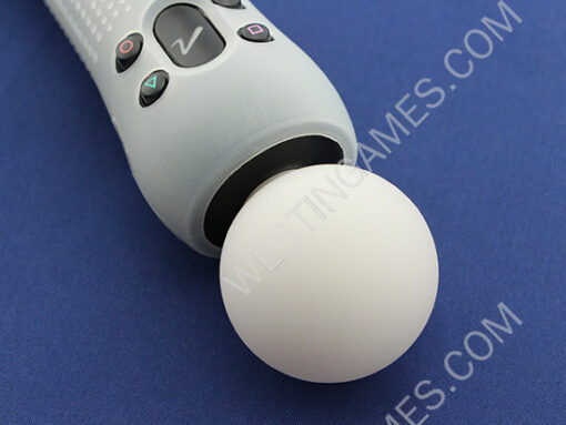 Extreme Grip Handle Silicone Sleeve Skin Cover for PS3 PS4 Move Motion Controller - White - Image 6