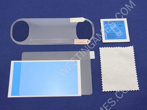 Hori Anti-Scratch Film Skin Tempered Glass Screen Protector Set Clear for PS Vita 2000 - Image 2
