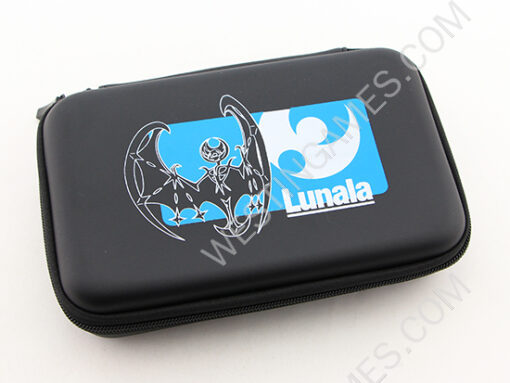 Pokemon EVA Hard Case Carry Pouch with Skin Sticker Black for new 3ds xl/LL - Lunala