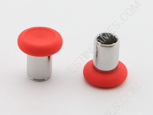 8Pcs Swap Thumbsticks Grips Metal Magnetic Stick Set for PS5 PS4 XBOX ONE Series X Switch Pro Controlle - Red - Image 3