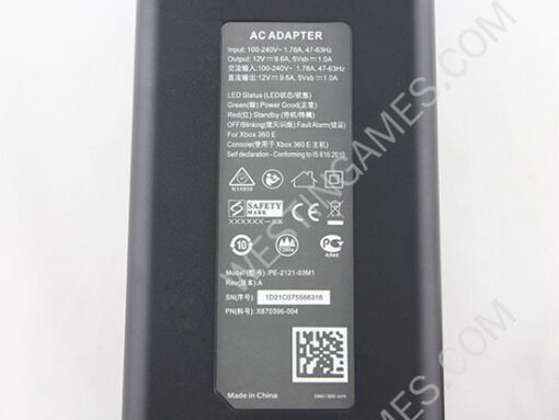 AC Adapter / Power Supply 100-240V for XBOX360 E - UK Plug - Image 5