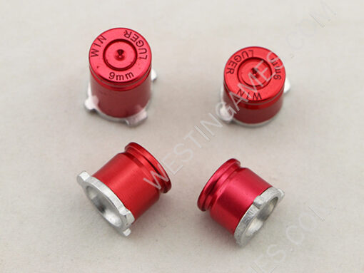 Metal ABXY Bullet Shell Buttons Mod Kit for XBOX ONE Controller Joystick - Red