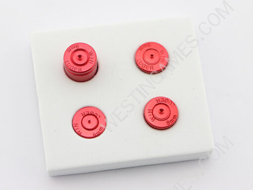 Metal ABXY Bullet Shell Buttons Mod Kit for XBOX ONE Controller Joystick - Red - Image 2
