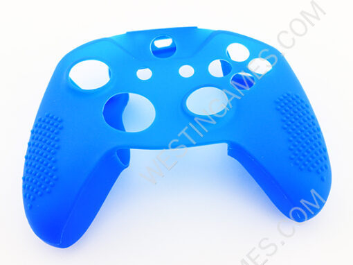 Protective Soft Silicone Skin Case for XBOX ONE Slim Controller - Blue (Nude Packs)