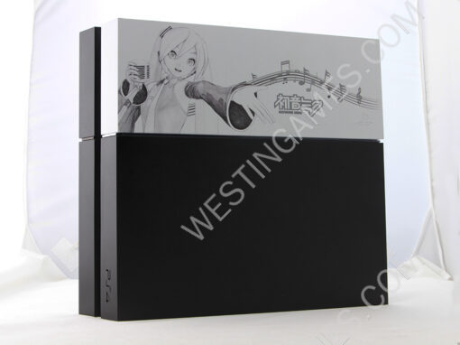 Matt White Relief Pattern HDD Hard Disc Drive Cover Case for Playstation 4 PS4 - Hatune Miku - Image 3