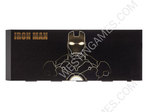 Matt Black Relief Pattern HDD Hard Disc Drive Cover Case for Playstation 4 PS4 - Iron Man