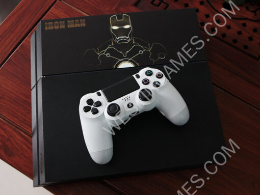 Matt Black Relief Pattern HDD Hard Disc Drive Cover Case for Playstation 4 PS4 - Iron Man - Image 6