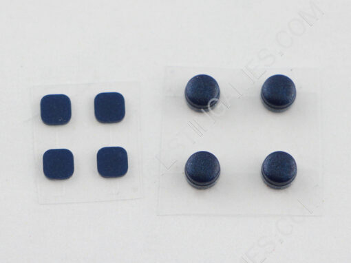 Original Rubber Nubs Screw Covers Set Replacement Parts for NEW 3DS XL - Blue