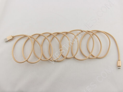 10Ft Long Braided Type-C USB 2A Data Sync Charger Cable Cord For Smart Phones Switch - Gold - Image 4