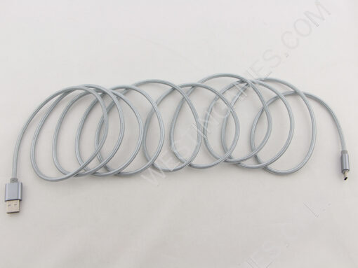 10Ft Long Braided Type-C USB 2A Data Sync Charger Cable Cord For Smart Phones Switch - Silver - Image 4