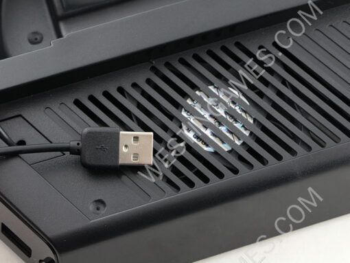 Multi-Function Charging Stand with Built-in Cooling Fans and USB HUB for PS4 Pro - Black - Image 7