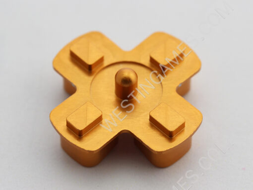 Metal D-PAD Button Cross Key Replacement for PS4 Controller - Gold - Image 2