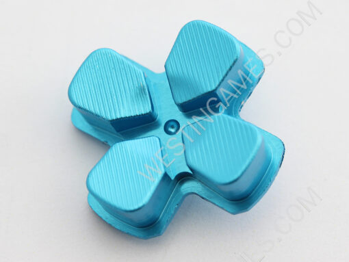 Metal D-PAD Button Cross Key Replacement for PS4 Controller - Blue