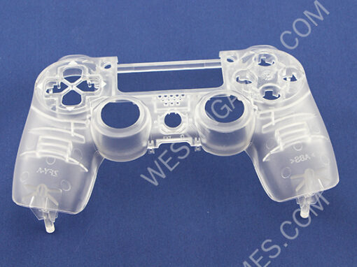 Replacement Front Matt Housing Cover Case for PS4 Wireless Controller - Transparent (OEM A+)