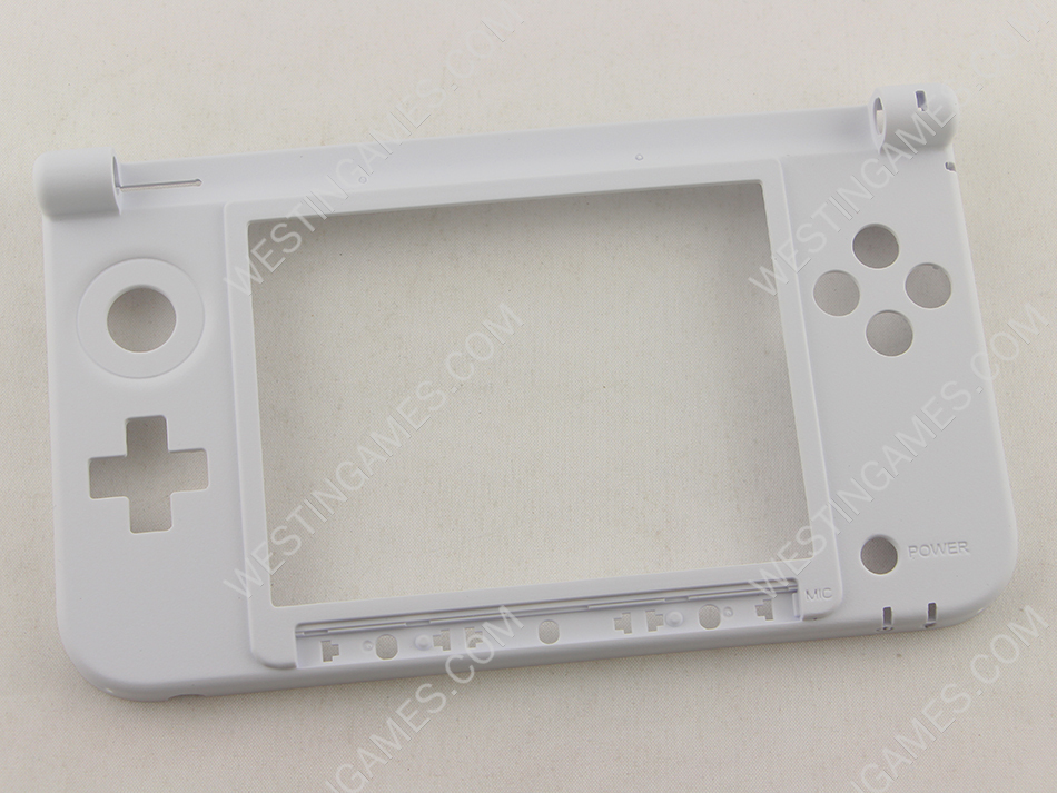 Replacement Hinge Part Bottom Middle Housing Button Shell for 3DS XL - White