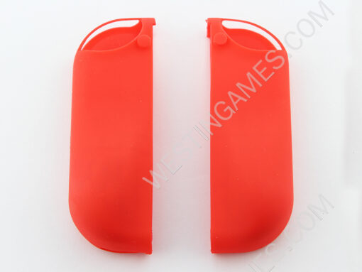 Protective Anti-Slip Soft Silicone Skin Case Set for NS Switch Joy-Con Controller - Red - Image 2
