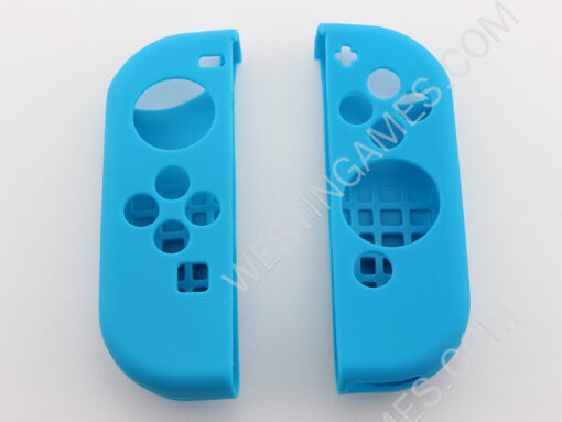 Protective Anti-Slip Soft Silicone Skin Case Set for NS Switch Joy-Con Controller - Blue