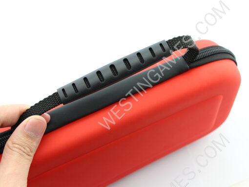 EVA Hard Carrying Case Pouch with Handle for Nintendo NS Switch - Red - Image 3