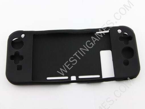 Full Protective Soft Silicone Rubber Skin Case Cover For Nintendo Switch Controller - Black