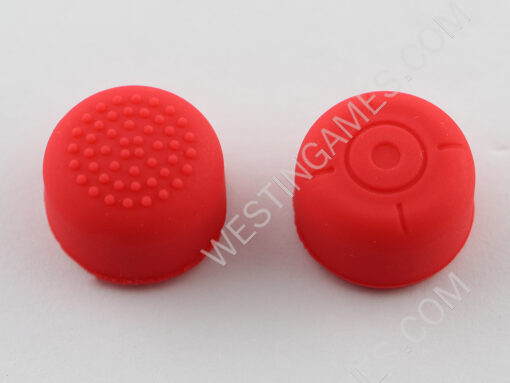 4-in-1 Silicone Thumbstick Joystick Higher Bouchon for NS Switch Joy-Con Controller - Red - Image 2