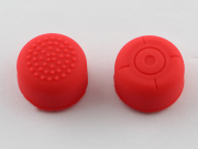 4-in-1 Silicone Thumbstick Joystick Higher Bouchon for NS Switch Joy-Con Controller - Red 02