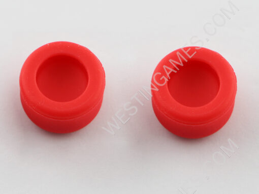 4-in-1 Silicone Thumbstick Joystick Higher Bouchon for NS Switch Joy-Con Controller - Red - Image 3
