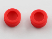 4-in-1 Silicone Thumbstick Joystick Higher Bouchon for NS Switch Joy-Con Controller - Red 03