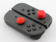 4-in-1 Silicone Thumbstick Joystick Higher Bouchon for NS Switch Joy-Con Controller - Red 06