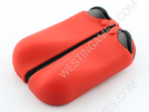 Protective Anti-Slip Soft Silicone Skin Case Set for NS Switch Joy-Con Controller - Red - Image 7