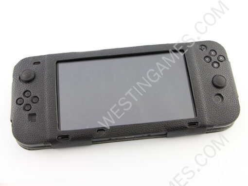 Fashion Leather Anti-slip Protective Cover Case For Nintendo Switch NX 6.2inch Console - Black - Image 4