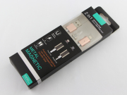 2in1 Magnetic Adapter Charger USB Data Charging Sync Cable For IOS iPhone Samsung Android - Gold