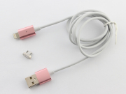2in1 Magnetic Adapter Charger USB Data Charging Sync Cable For IOS iPhone Samsung Android Rose Gold 02