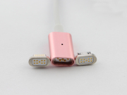 2in1 Magnetic Adapter Charger USB Data Charging Sync Cable For IOS iPhone Samsung Android Rose Gold 03