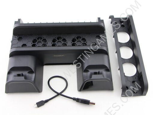Multifunctional Cooling Stand with Cooler Discs Slot and Controller Charging Dock for PS4/Slim/PRO - Image 2